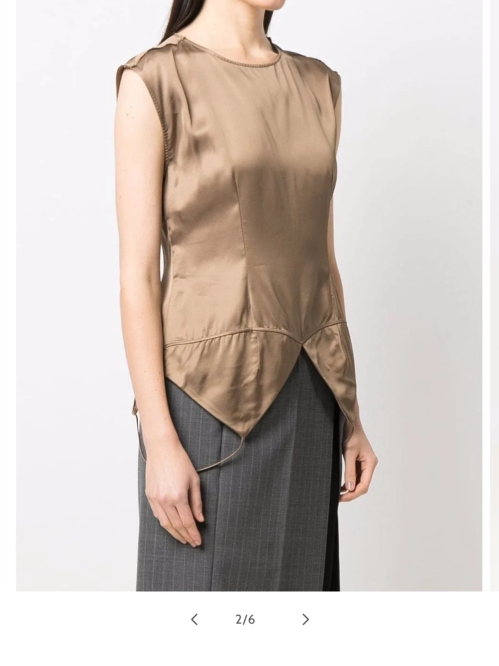 Maison Martin Margiela Brown convertible Camisole
